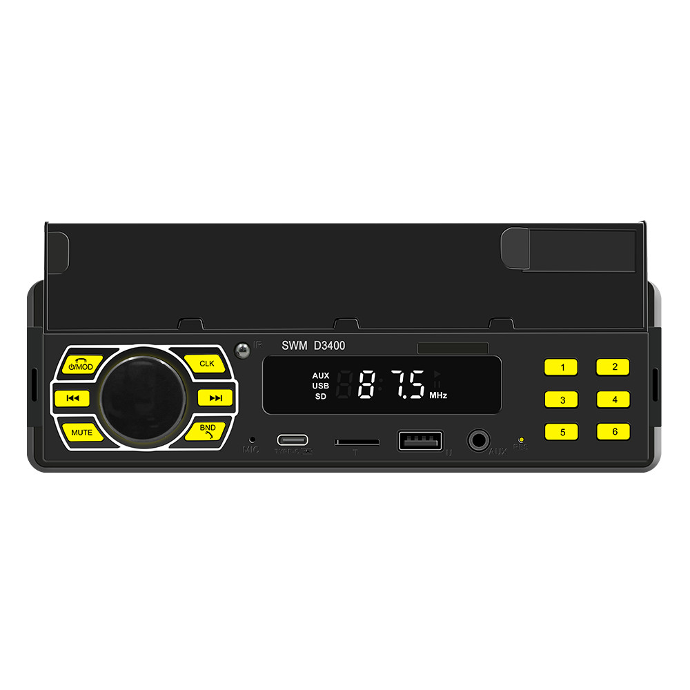 1 Din Car MP3 Player Stereo Radio Bluetooth In-Dash Digital Audio Positioner
