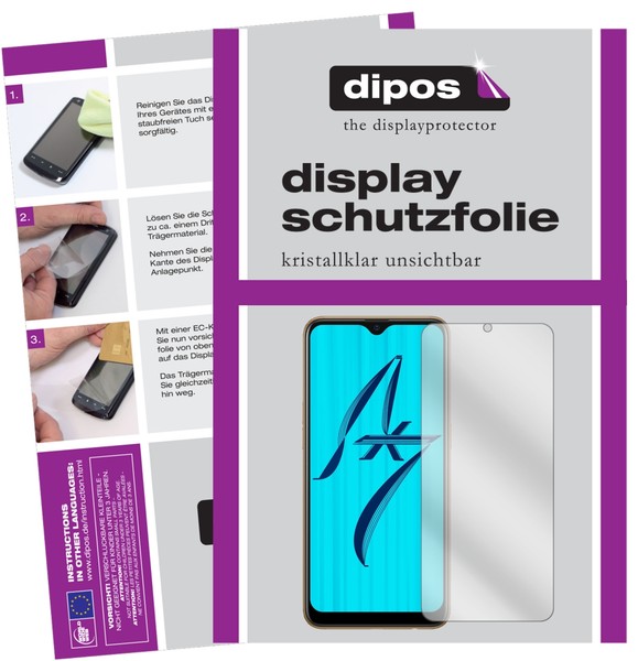 2+2X Schutzfolie FüR Oppo AX7 Klar Displayschutzfolie Folie Display Schutz Dipos-image