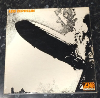 LED ZEPPELIN  1st ALBUM   Silver Strip - PLUM & ORANGE   A1/B1   1969