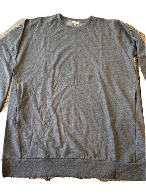 Zenana Outfitters Oversized Sweatshirt NWOT! Heathered Charcoal Size 1X Pockets | eBay