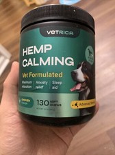 Vetrica Hemp Calming Soft Chews for Dogs x130 Beef Flavor Anxiety Stress Relief