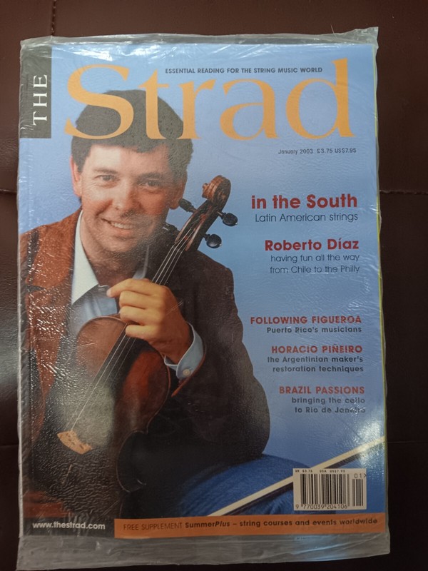 The Strad Magazine - January 2003- Violin Strings - Roberto Diaz