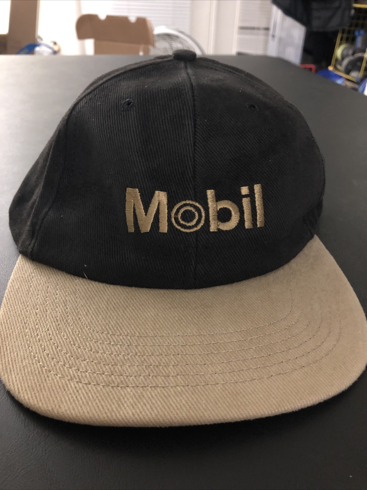 Rare Mobil Gas Osterman Adjustable Hat Gem