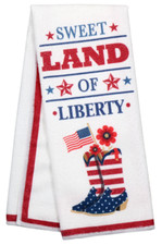 Home Collection Kitchen Towel Polyester Patriotic  Sweet Land of Liberty