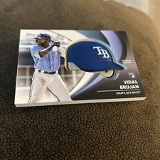 2022 Topps Update Vidal Brujan Commemorative Batting Helmet Relic Rookie Card