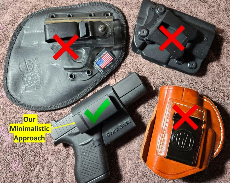 Funda S&W M&P Shield, Shield Plus 9 mm IWB en cintura ocultar llevar hecha en EE. UU. Foto 3 de 4