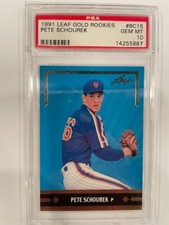1991 LEAF GOLD ROOKIES BC15 Pete Schourek PSA 10 GEM MINT