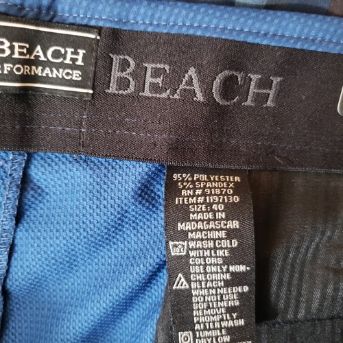 NWT Pebble Beach Dry-Luxe Golf Athletic Shorts Size 40 x 9 Blue - Picture 7 of 14