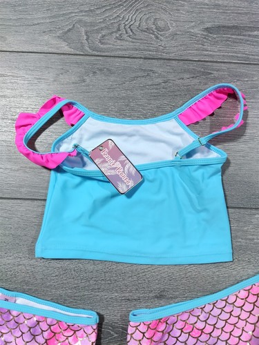 Mermaid Swimwear Girls Large 10-12 Top Bottom Cover Up High Quality Swim Suit - 第 5/6 張圖片