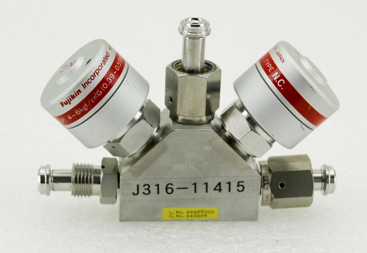 AN様 リクエスト 11415 FUJIKIN PRESSURE VALVE, TYPE N.C., O.P. 0.39~0.59MPA 043926