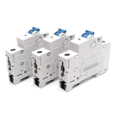 Lot of 3 Allen Bradley 1492-SPM1C010 Circuit Breaker, C-Curve, 1A, 277VAC/48VDC