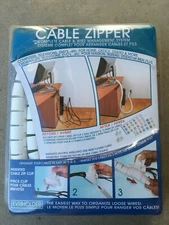 NEW White Evriholder Cable Zipper Cable & Wire Management System