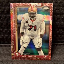 2025 Topps Chrome Trent Williams Football Leather Refractor