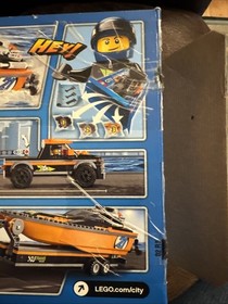 LEGO City 60085 4x4 with Powerboat. Open Damaged Box. Sealed Bags.