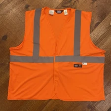 Walls Work Wear 3M Orange Reflective Safety Vest Class 2 Level 2 Size 2XL