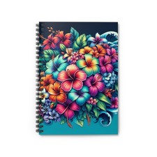 Vibrant Floral Spiral Notebook - Ideal for Journaling, Note-taking