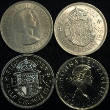 Halfcrown 1953 - 1970 Elizabeth II EF-UNC Lustre Chose your Date