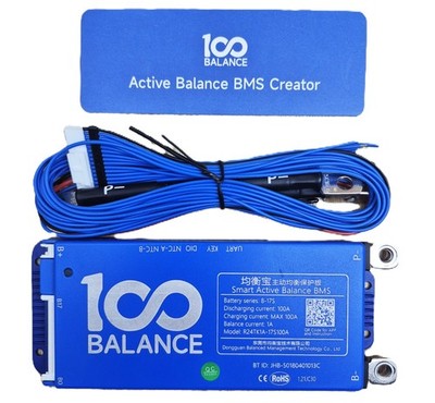 Smart Active Balance Battery Management System BMS 100BALANCE 100A 8-17S