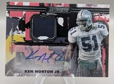 2023 Topps Composite Patch Autographs Vertical Ken Norton #CPAV-KN /99 AUTO 