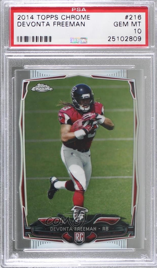 2014 Topps Chrome Devonta Freeman #216 PSA 10 GEM MT 8d2