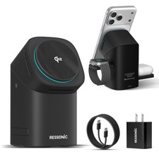3 in 1 Wireless Charging Station for Apple  Samsung, 15W Fast Magnetic Wirel...