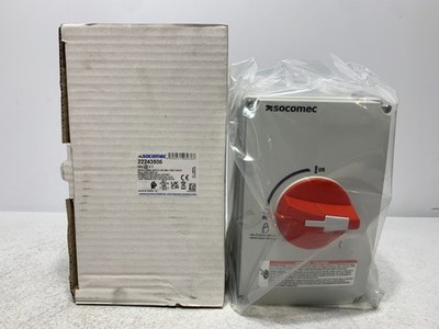 Socomec 22243506 Enclosed Switch 60A 600VAC 3-Pole