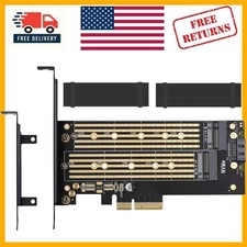 Dual M.2 PCIe Adapter with Advanced Heat Sink for High-Speed Storage Expansion