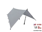 Silnylon Tarp - 11.6 Oz. - Ultralight Backpacking Tarp or Gray 8' x 10'