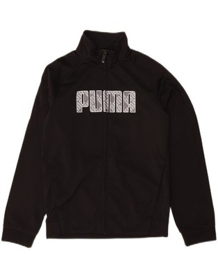 Puma Jungen Grafik Trainingsanzug Oberteil Jacke 11-12 Jahre schwarz CQ13