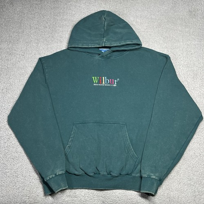 #ad Wilbur Soot Hoodie Mens L Green Pullover Sweatshirt 96 Version Merch Embroidered $35.00