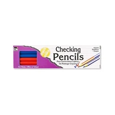 Charles Leonard Checking Pencil Red & Blue 12/Pk School Grading Office Teacher