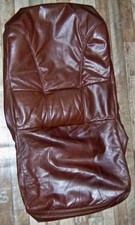 Couch-/ Sessel Bezug Garnitur Echtleder Leder Braun Reißverschluß + 1 Sessel