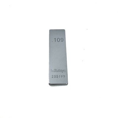 Mitutoyo .109  Gage Block   Precision Steel Gauge Block   235199