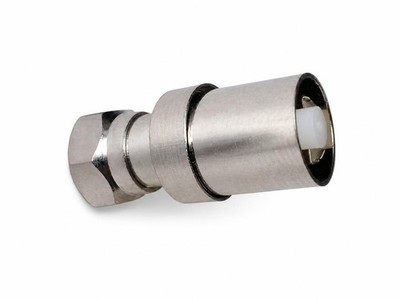 F-Crimpstecker RG11 für 10-11mm Koaxial, mit Innenstift und festem Crimpring