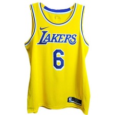 Nike Los Angeles Lakers LeBron James 6 Icon Edition Swingman Jersey men 48 Large