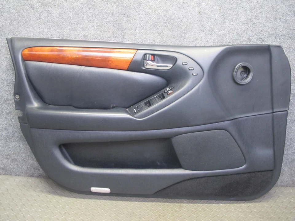 98-02 LEXUS JZS160 GS400 GS300 JUEGO DE 2 PANELES DE CUBIERTA DE MOLDURA INTERIOR DE PUERTA DELANTERA OEM Foto 3 de 4