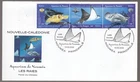 New Caledonia 2004 FDC Noumea Aquarium Rays - Strip of 3