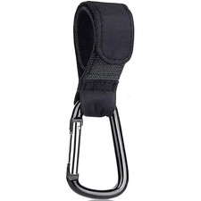Stroller Hooks Clip Carabiner w/ Strap Baby Cart Bag Holder 2/4pcs