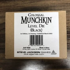 Colossal Munchkin Level Die 1st Edition 1st Printing Black 