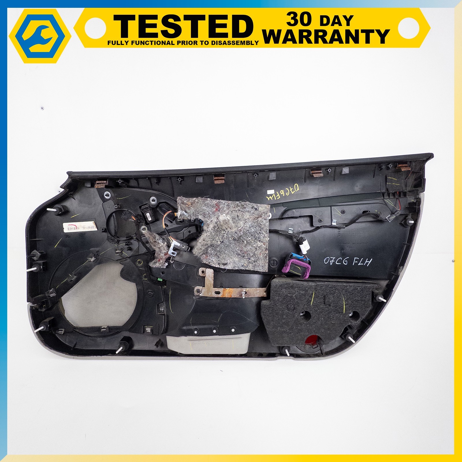 05-13 CHEVROLET CORVETTE C6 FRONT LEFT DRIVER SIDE INTERIOR DOOR PANEL BEIGE OEM