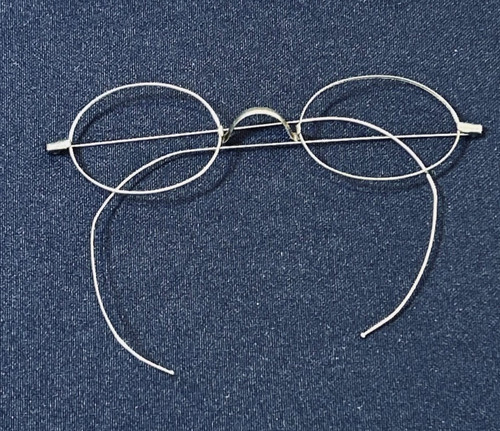 Antique Civil War Era Split Lens Bifocal Wire Rim Spectacles Glasses Frame Only