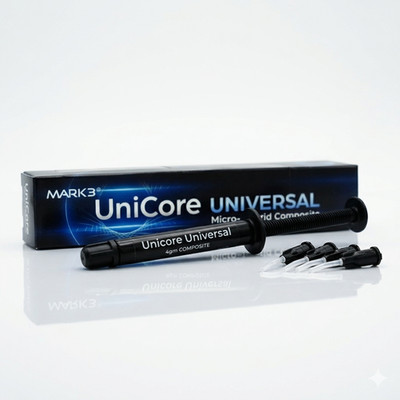UniCore Universal Micro-Hybrid Composite Syringe A1 4gm. 1/pk.-Ap Tips 5pk.MARK3