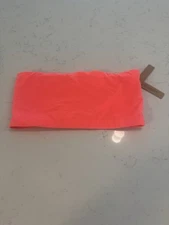 NWT Skims Women’s Size Small Fits Everybody Bandeau Color Neon Coral