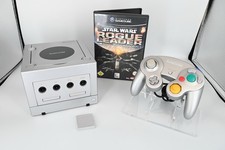 Nintendo GameCube Konsole Silber + Controller + Memory Card + Star Wars