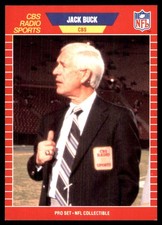 Jack Buck 1989 Pro Set #11 NFL READ FREE SHIP