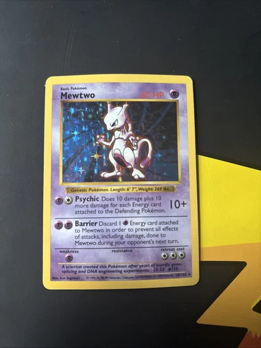 Mewtwo 010/102 Base Set (Shadowless) -Unlimited Edition Holo