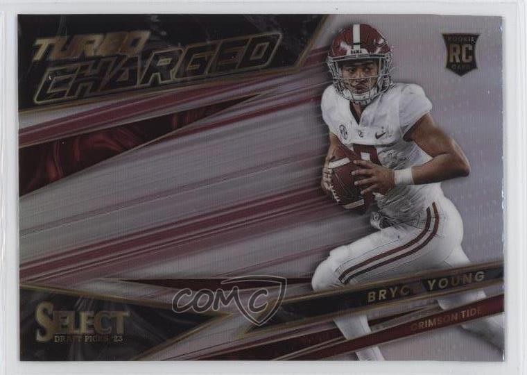 2023 Panini Select Draft Picks Turbocharged Silver Prizm Bryce Young Rookie RC