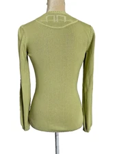 ALESSANDRO ALBANESE Light Green Knit Top Sweater Girls Large / Ladies Small Twee