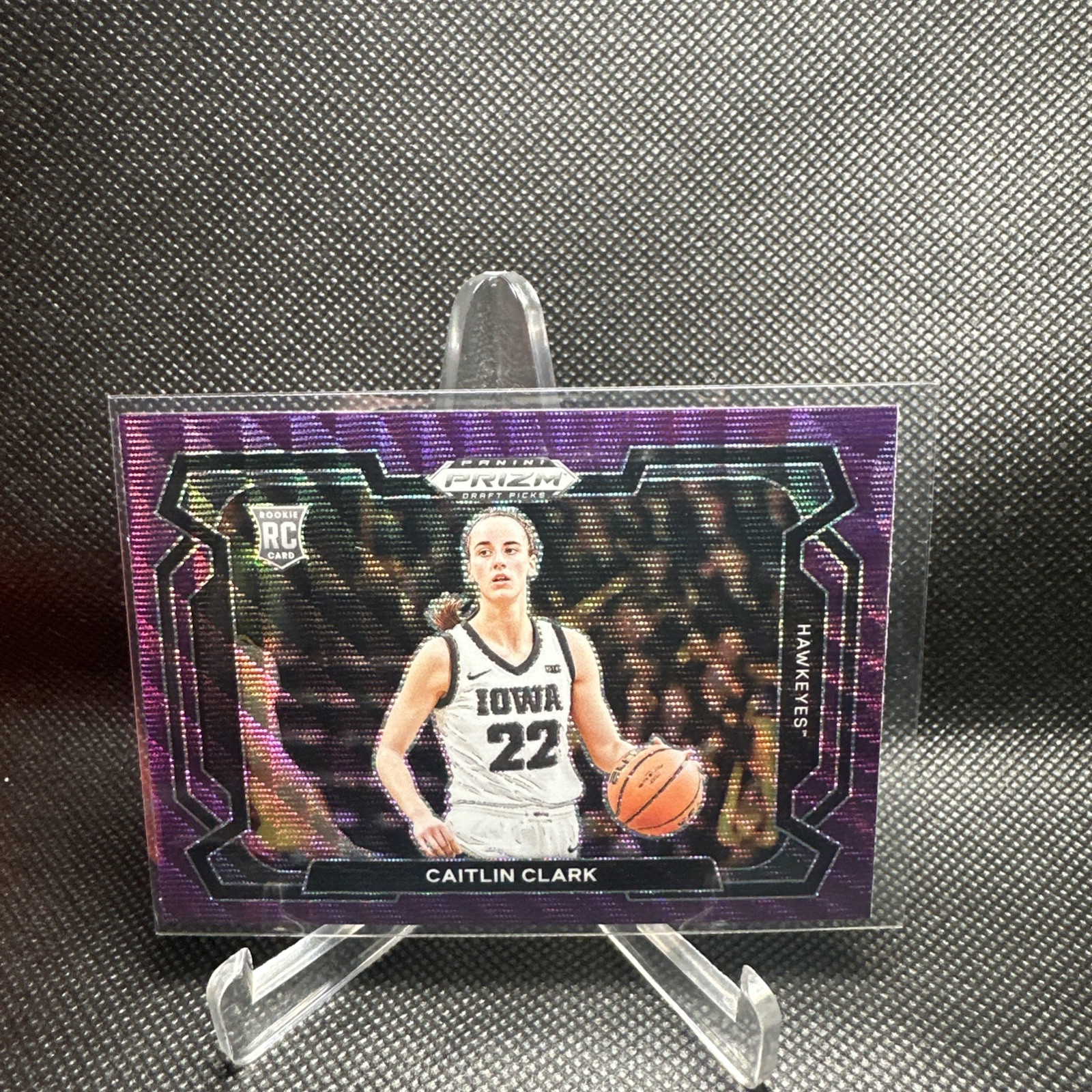 2024 Panini-Prizm Draft picks Purple Wave Variation Caitlin Clark #57