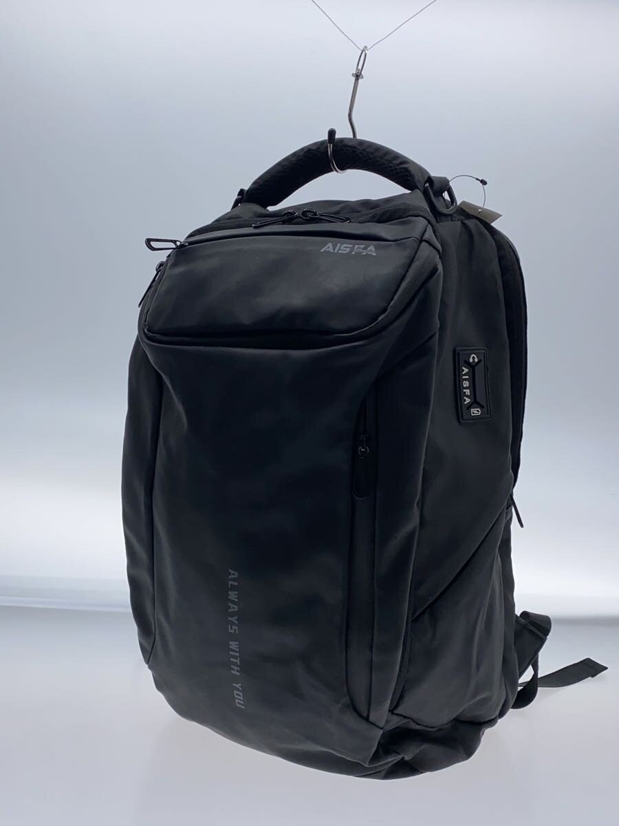 Aisfa Backpack Nylon Blk Solid K6F48 - image 2
